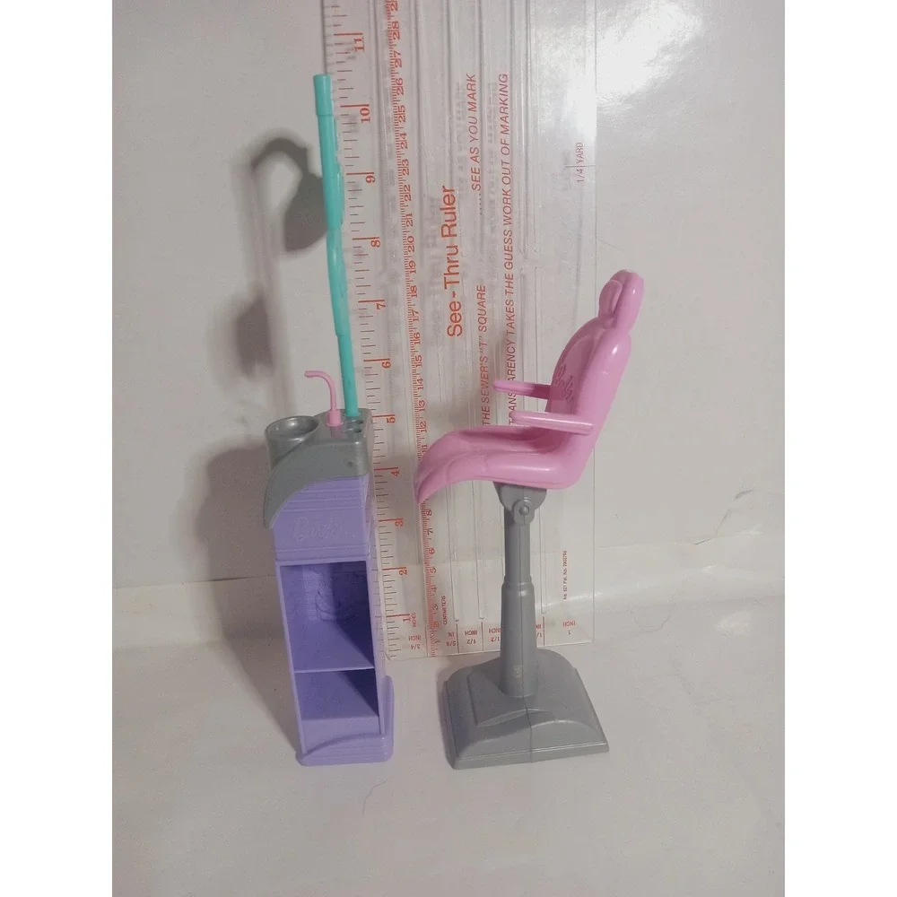 2022 Barbie Careers Dentist Replacement Chair And Sink Teal Pink Dolls Toys